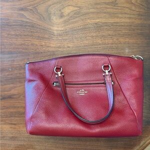 Coach Burgundy Leather Satchel